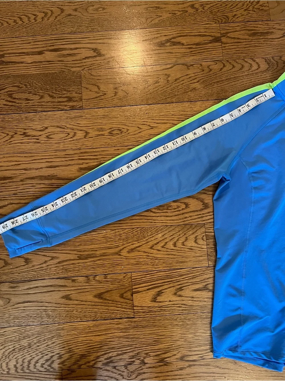 Nike Blue Half-Zip Dri-FIT Pullover with Lime Stripe